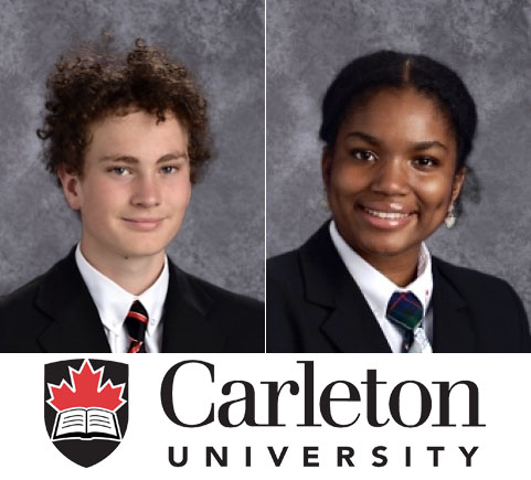 Another dynamic duo... off to Carleton University in Ottawa. Congratulations to Callum, who will study Public Administration &amp; Policy Management, and Nemi, who will pursue Civil Engineering!