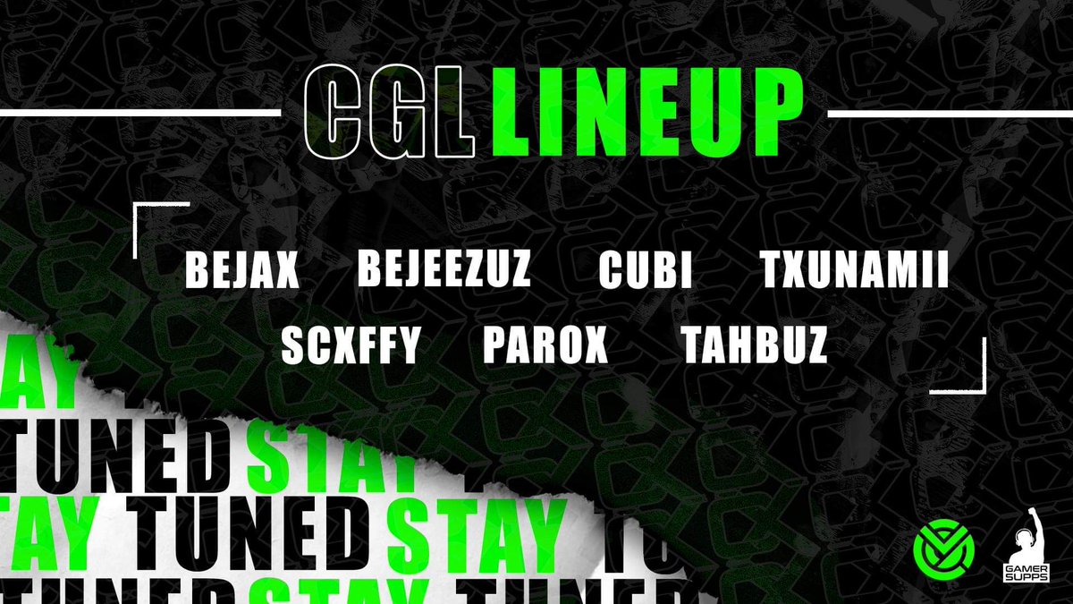 - × - × News × - × - 
Hiermit stellen eine von zwei neuen Lineups für die @CGLeague_DE vor! 

Schon probiert? ⤵️
<a href="/GAMER_SUPPS_GER/">GAMER SUPPS</a> 
Rabattcode "cazor10"
