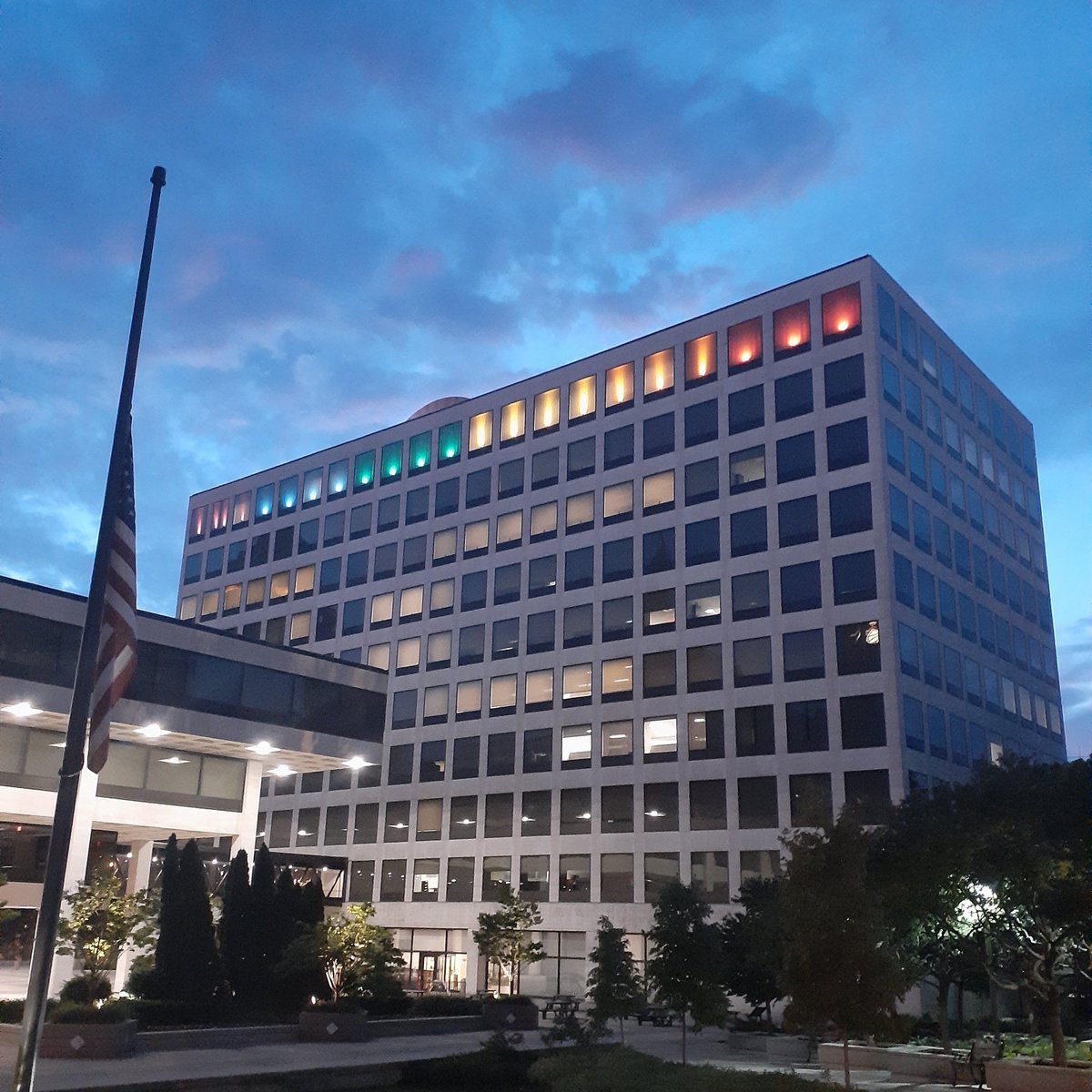To celebrate #Pride2021 and show our support for the LGBTQ+ community, we've lit up our headquarters in downtown Milwaukee with Pride colors, in addition to renewing our Gold Membership with the <a href="/WisLGBTChamber/">Wis LGBT Chamber</a>.