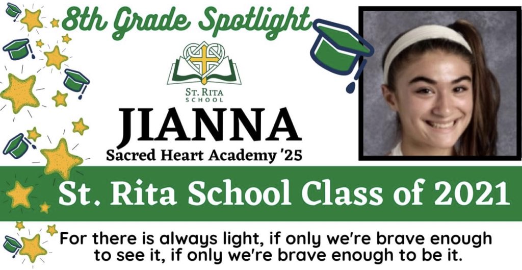 We are shining a Spotlight on the SRS Class of 2021! We know you will do great things, and will shine bright for all the world to see. Congratulations and God Bless.
#SRSCrusaders2021 #stritaspirit #catholicschool #catholiceducation #ctschools