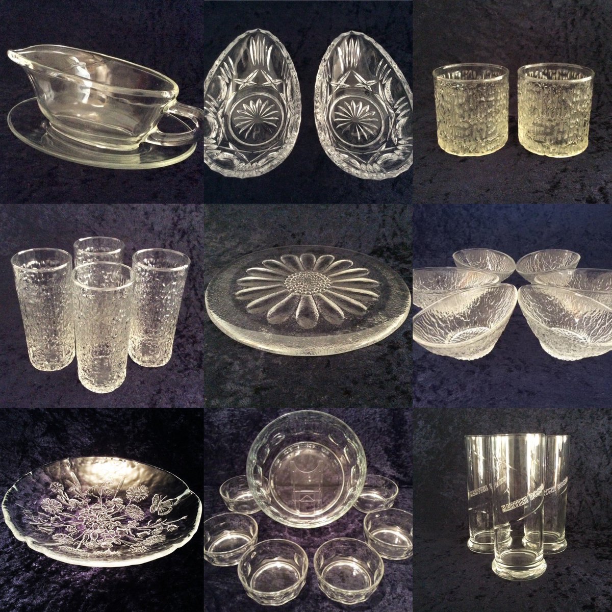 EtsyStuck1970s's tweet photo. Lots of retro glassware added to my Etsy shop in the last few days 🧡
#retroglassware #pyrexgravyboat #ravenheadsiestaglasses #retroavocadodishes #arcorocthumbprint #kostaboda #dartingtondaisy #martiniglasses #retrobarware #etsyclub https://t.co/wMM2tmKstl