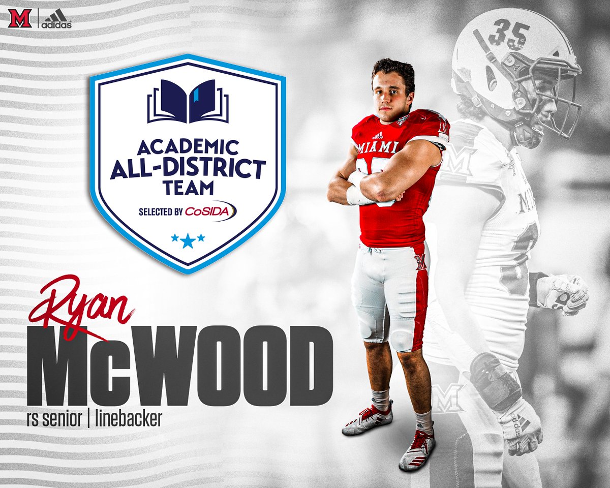 Congrats to @ryanmcwood13 on his First-Team Academic All-District selection! 💪📚 SMART. TOUGH. TOGETHER. #RiseUpRedHawks | 🎓🏆 miamiredhawks.com/news/2021/6/10…
