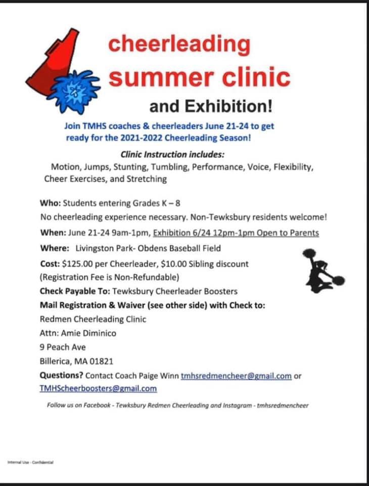 TMHSCheer's tweet image. Cheer clinic is on this year!! Sign up now! 📣
