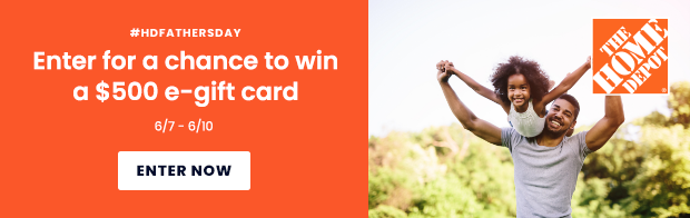 MomsWhoSave's tweet photo. Enter the Home Depot giveaway for a chance at a $500 gift card!
👉🏼 https://t.co/7ojLGicEAI
#giveaways #GiveawayAlert #SDCFathersDay #HDFathersDay https://t.co/iC950HQBuU