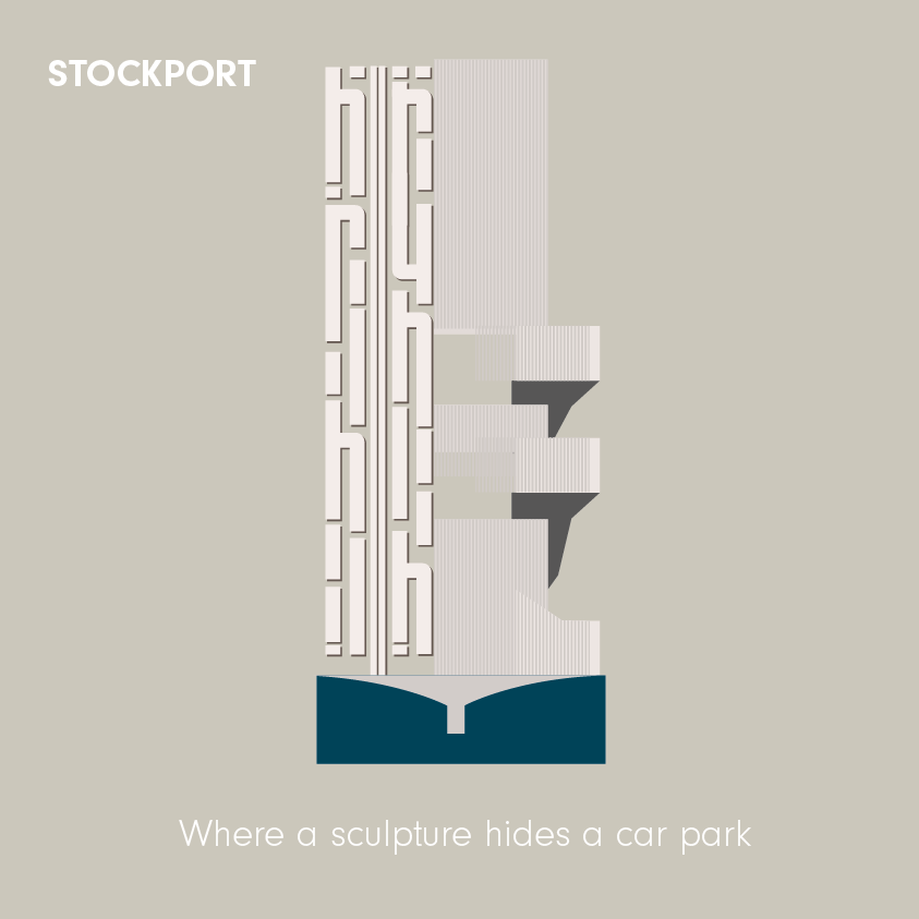 exvista_eamonn's tweet photo. STOCKPORT IS...     Where a sculpture hides a car park
The wonderful concrete frieze that screens the car park at Merseyway Shopping Centre in Stockport was designed by sculptor Alan Boyson.
#Stockport #ThePlaceThatMakesItself https://t.co/AHuWuMqj5E