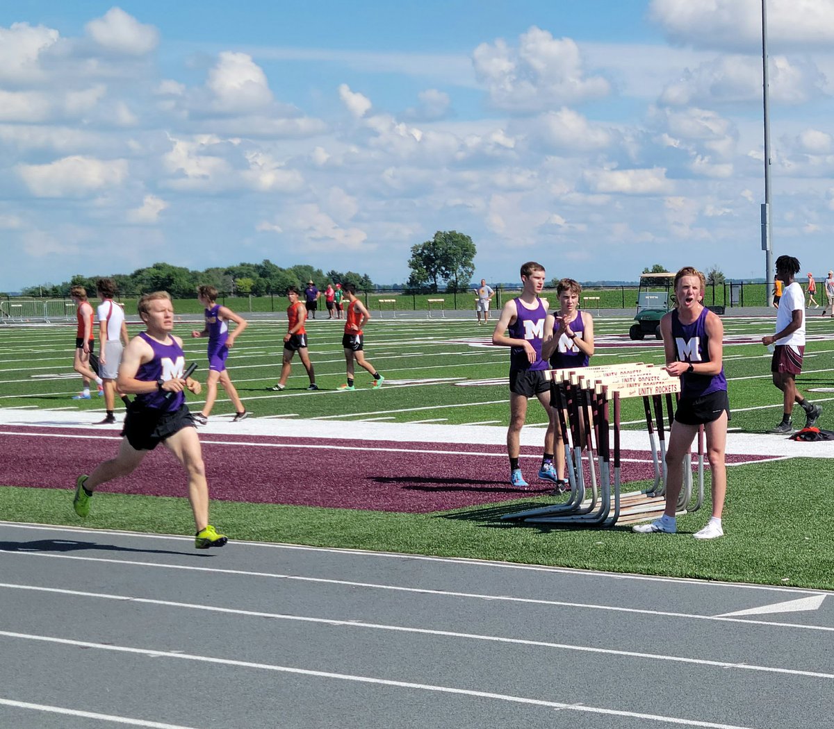 The Sages 4x800 relay win the Tolono 2A Sectional race to qualify for the state championship meet in Charleston!!! #ItsAGreatDayToBeASage #BestIsTheStandard