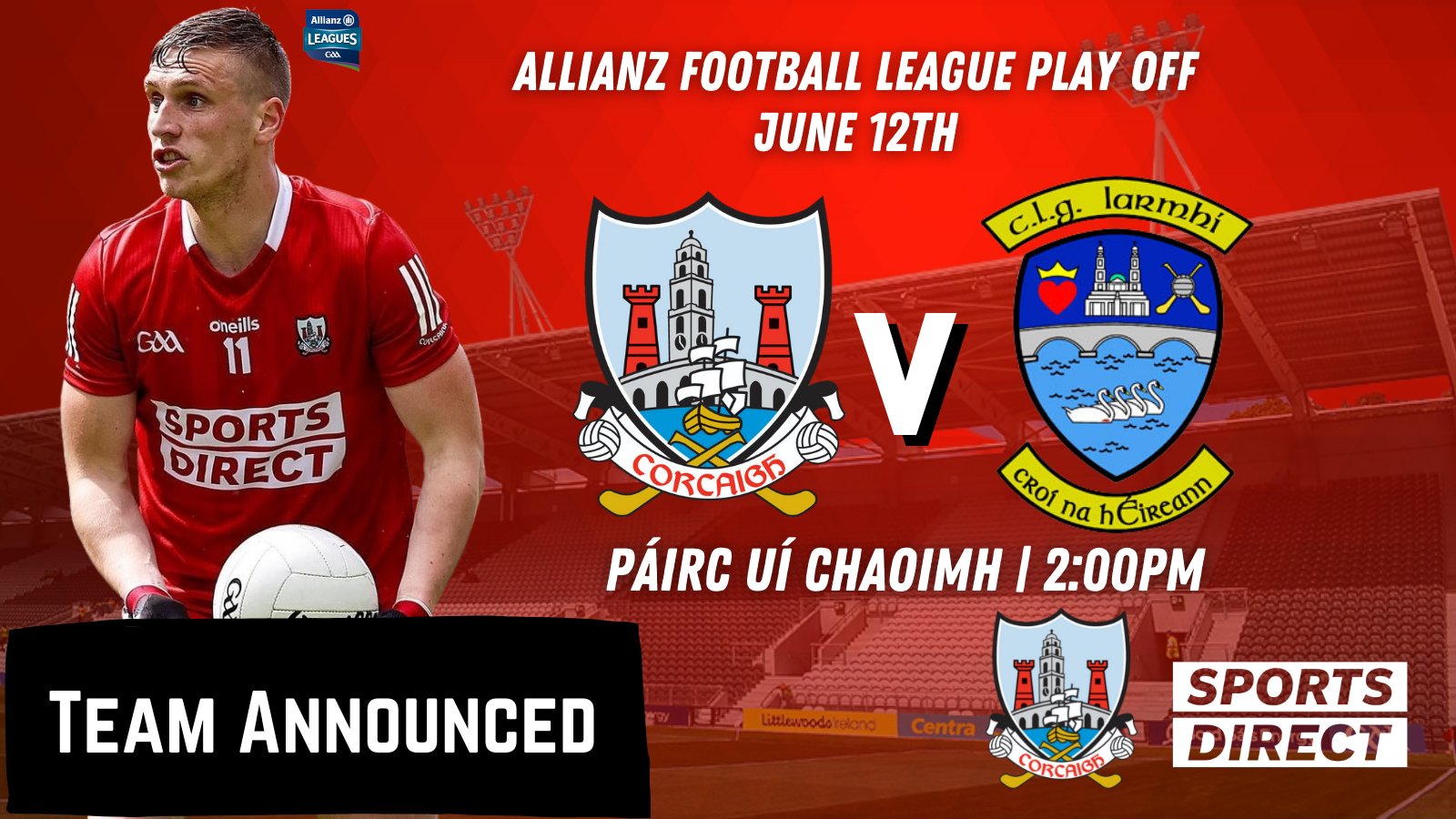 Cork GAA on Twitter "Cork football team to play Westmeath has been