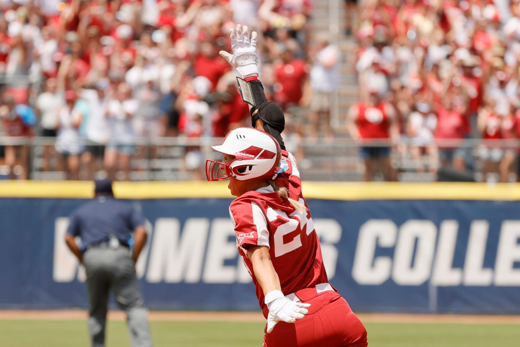 Oklahoma softball this season

Most HR in a season in Div. I history ✅

Most runs in a season in Div. I history ✅

Most HR in a single Women's College World Series all-time ✅

Most runs in a single Women's College World Series all-time ✅

National champs ✅