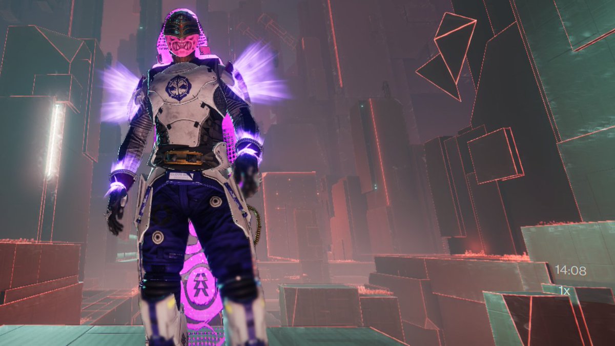 Cho_Moma's tweet photo. #SplicerFashionShow #Hunter @Bungie @A_dmg04 Neon theme for Season of the splicer. https://t.co/8WW1lc3TGg