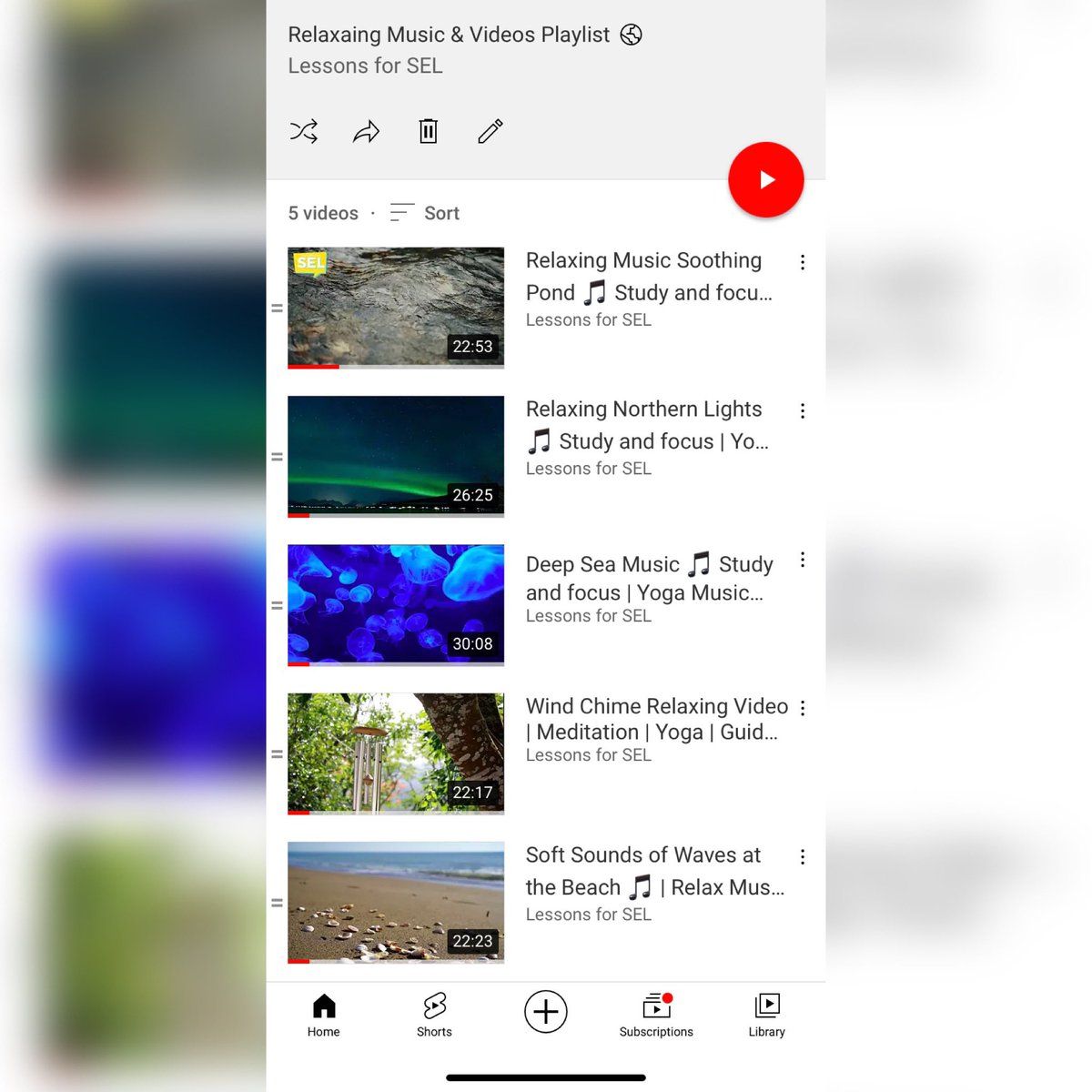 LessonsForSEL's tweet photo. It’s been a stressful year, so we created a FREE video playlist to help you unwind.
Check out our Relaxing Sounds Video playlist on our YouTube channel.
Great for relaxing, study time, quiet time, meditation, or just to vibe out.
Bookmark & subscribe: https://t.co/JMKRGLqvMx https://t.co/ewz5gEKBjK