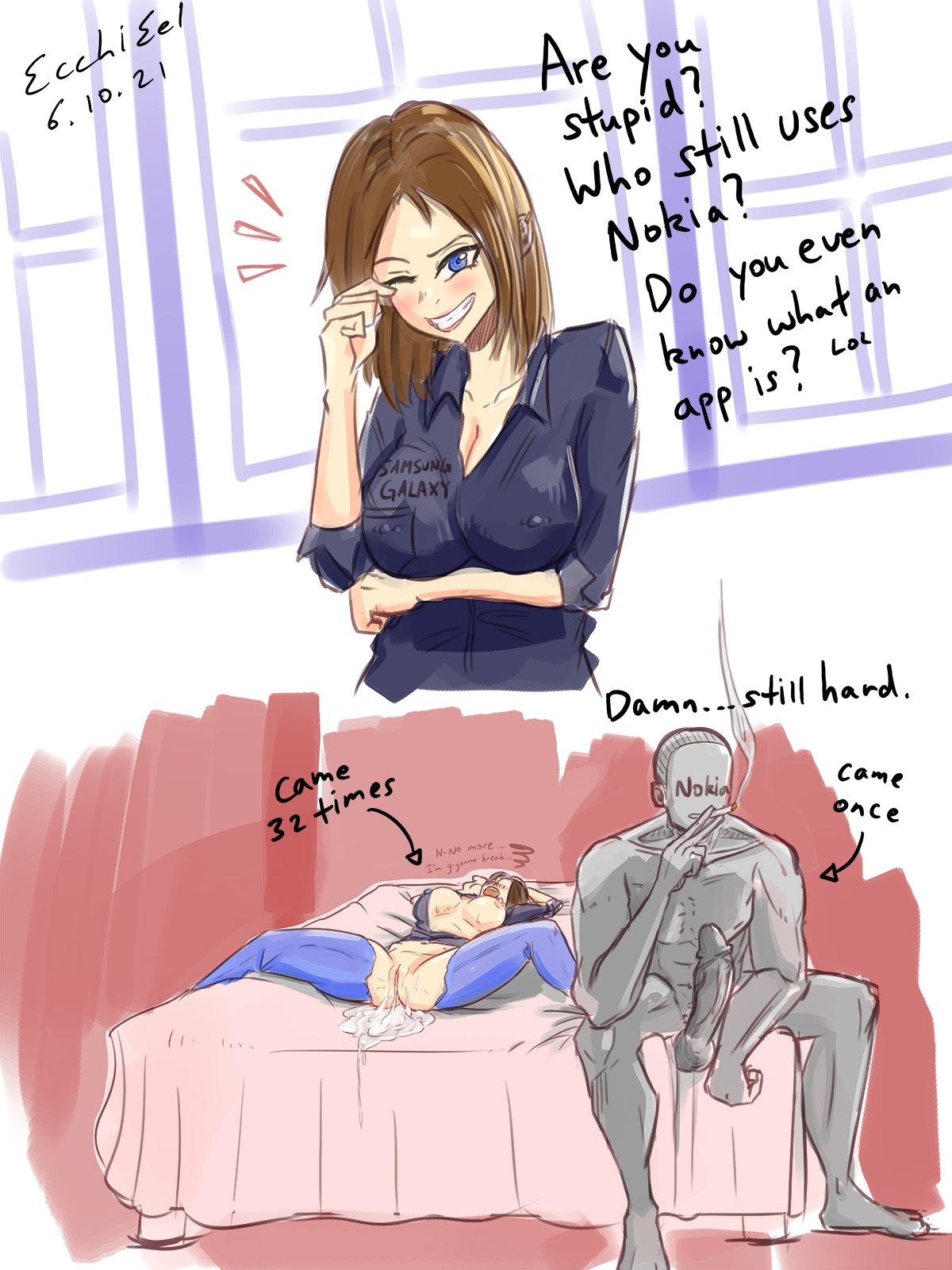 ecchieel🔞 (inactive) on X: Samsung VS Nokia rule34 nsfw  t.cogWbk5cyBzo  X
