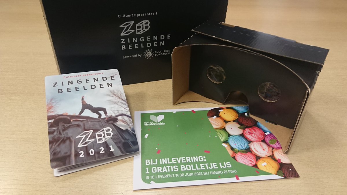 De films van Zingende Beelden zijn nog t/m 30 juni te zien bij de kumstwerken in het Máximapark. zingendebeelden.nl. Haal een cardboard VR-bril op bij de CultuurCampus voor een extra filmische beleving. Nu mét gratis bolletje ijs bij <a href="/PaninodiPino/">Panino di Pino</a>. <a href="/Centrumvw/">Centrum Vleuterweide</a> Op=op #vleuten