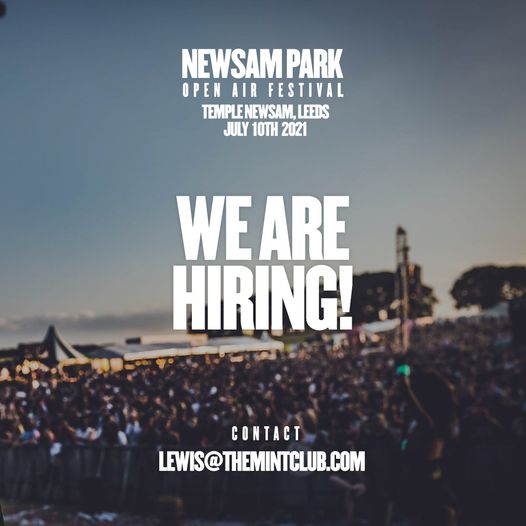 Newsam Park 2021 (@newsam_park) on Twitter photo We're on the lookout for enthusiastic - bar, ticketing and top up staff to join us at Newsam Park this July!
Previous experience is not essential but is preferred. Full training provided
Please email Lewis@themintclub.com to secure a place on the team! We're on the lookout for enthusiastic - bar, ticketing and top up staff to join us at Newsam Park this July!
Previous experience is not essential but is preferred. Full training provided
Please email Lewis@themintclub.com to secure a place on the team!