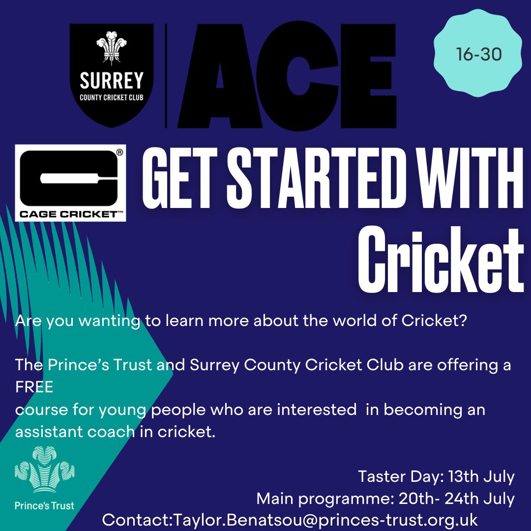 catchproject's tweet photo. The place to be @PrincesTrust @CageCricket @AceProgramme @surreycricket @ejrainfordbrent @chevanis @colinsalmon24 @McardleTrevor 🏏 #Cricket 🏏 https://t.co/dMTfTR9XZW