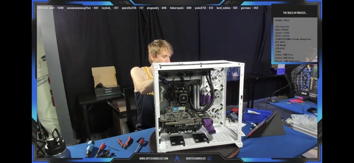 cupkayc's tweet image. LOOK AT MY BABY GIRL!! She was built this morning by Wells from @ArtesianBuilds. I can’t wait to start my streaming journey! #pc #gamergirl #futurestreamer #twitch #PCGaming #artesianbuilds