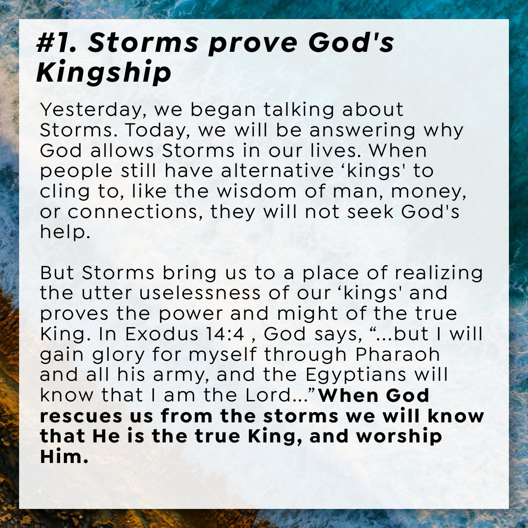 ourdailymanna21's tweet photo. Why does God allow people to experience difficulties? Check what the Bible says about the storms in our lives:
#OurDailyManna #YonggiCho #CGI #ThreefoldBlessing https://t.co/UnSap59s9d