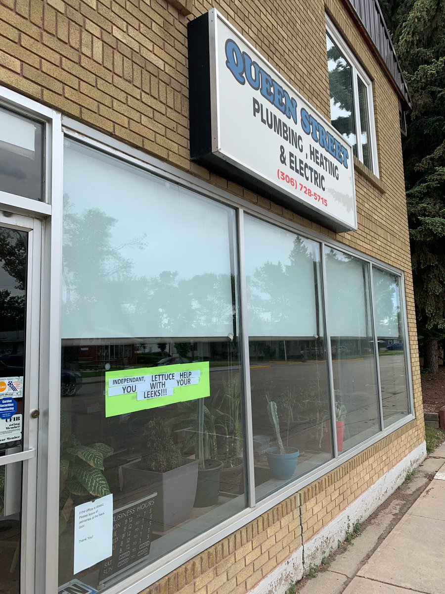 A sign war is brewing in Melville, #Sask. From the local hardware store to the pharmacy, most businesses are joining in the pun!

Hear all about it on The Afternoon Edition from 4-6 p.m. on <a href="/CBCSask/">CBC Saskatchewan</a>!

LISTEN: cbc.ca/listen/live-ra…