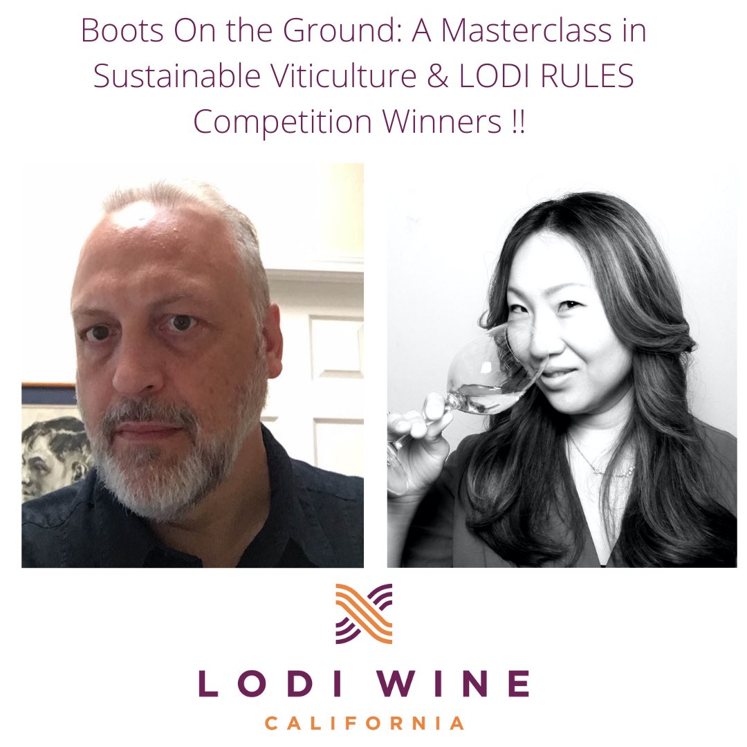 CONGRATS to the Winners of the Boots On The Ground: A Masterclass in Sustainable Viticulture &amp; LODI RULES
🍷1st - Phillip Anderson, Davis CA, $1000
🍷2nd - Sunhee Park,  Los Angeles CA, $750
🍷3rd - Juan Hoyos (Not Pictured), Davenport FL, $500