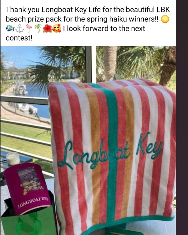 Winner of the Haiku contest beach prize pack all picked out at <a href="/Publix/">Publix</a> <a href="/longboatkey/">longboatkey</a>!