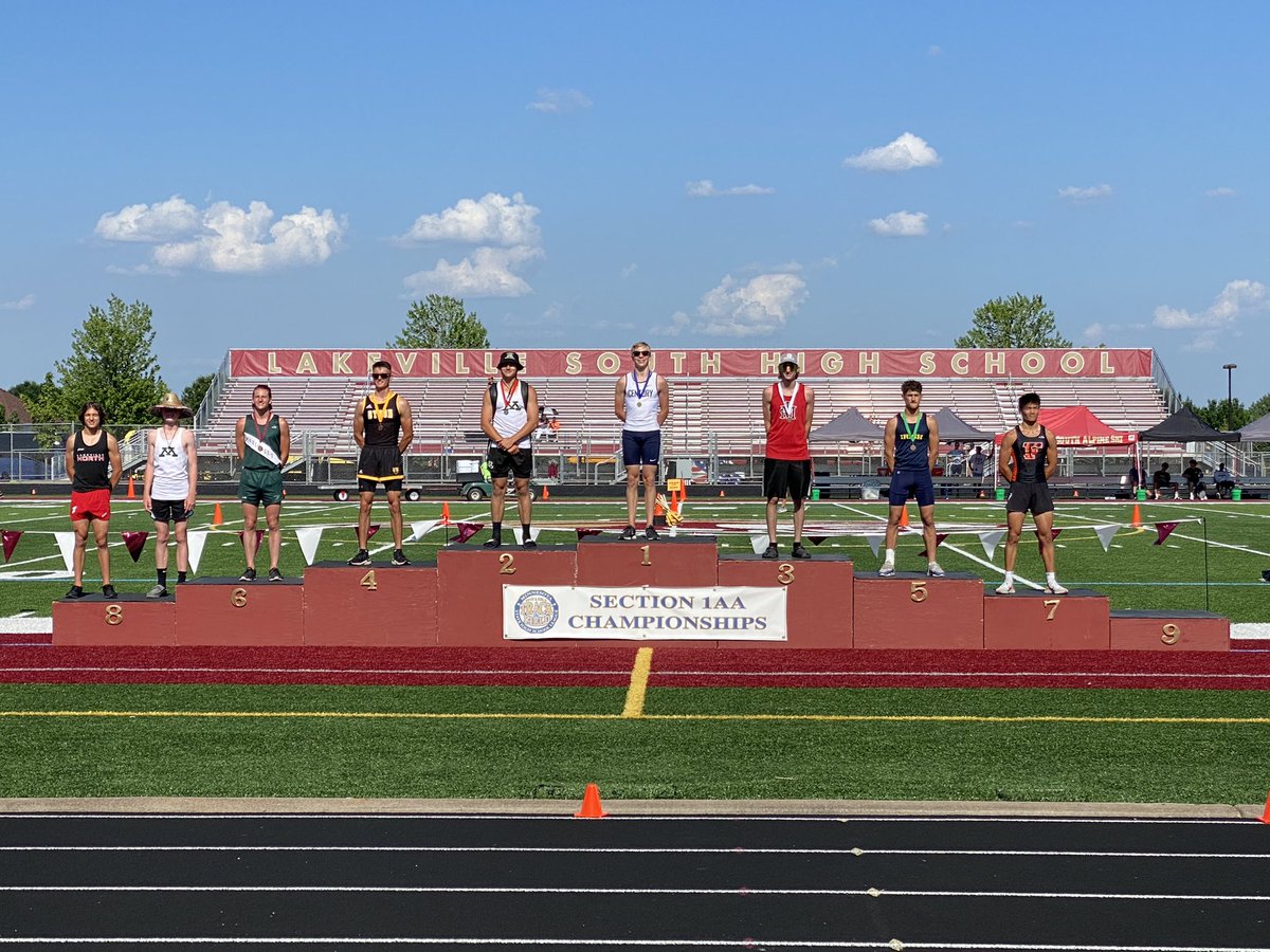 ByronBearsTrack's tweet photo. Congrats to @DylanOlive20 for placing 4th in pole vault at the Section 1AA track and field meet with a vault of 11’ 9” #FeedTheCats https://t.co/xZqafzYZJq