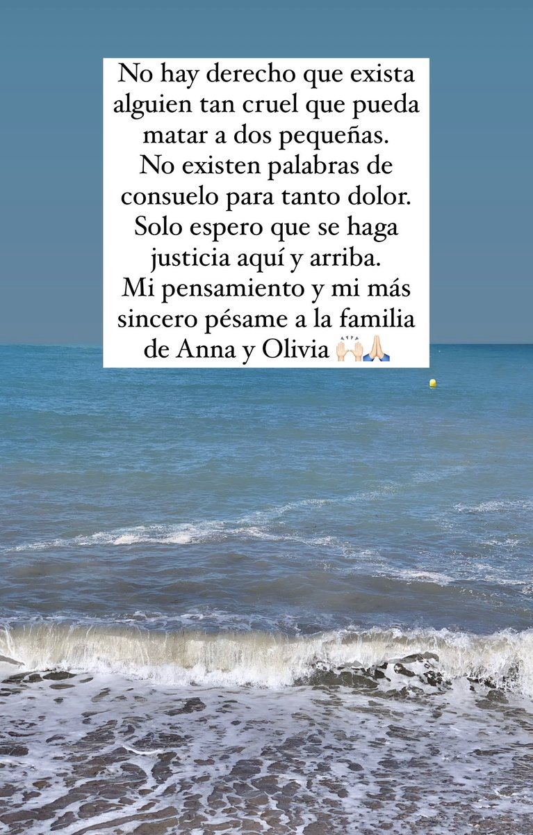 Mi más sentido pésame a la familia de Anna y Olivia 🙌🏻🙏🏻