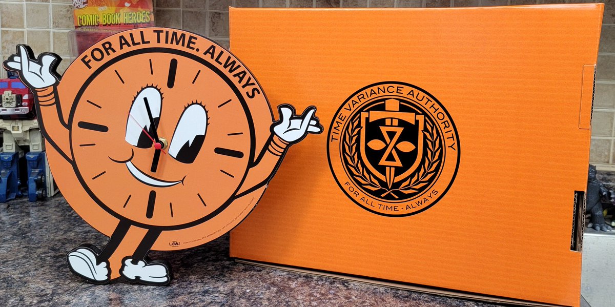 I've been recruited by the TVA! Got these amazing #Loki swag boxes in today! A #MissMinutes clock, plus a #TVA jacket and some super fun TVA supplies and sundries. (Marvel Legends Loki was already mine, btw!) Watch <a href="/LokiOfficial/">Loki</a> on @disneyplus! More pics/vids in thread!