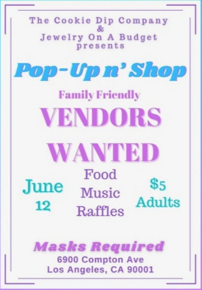 UNGRADIOSTATION's tweet photo. If your in the LA area this Saturday. Come shop at the 'Pop Up N Shop' 12-5PM Outside Vendors 6900 S. Compton Ave Los Angeles, Ca.  Get your jewelry, food, latest clothes plus more from some of the top independent entrepreneurs, like @DipCookie @AkBudget https://t.co/3KW836WPw6