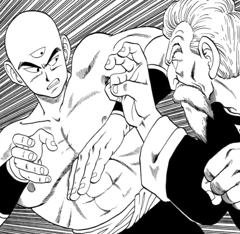 Tenshinhan VS. Jackie Chun (Muten Roshi) (Dragon Ball) 天津飯VS