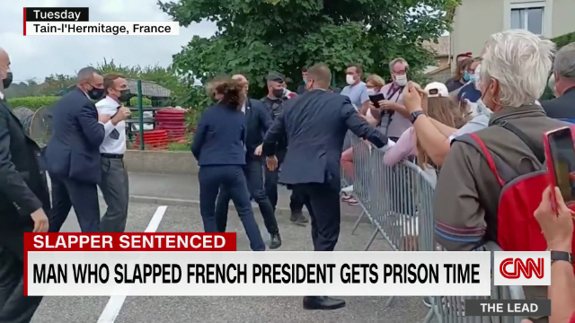 TheLeadCNN's tweet photo. Man who slapped French president gets prison time @jaketapper reports https://t.co/nRcPcU3MkK https://t.co/0DaUXQuxNw