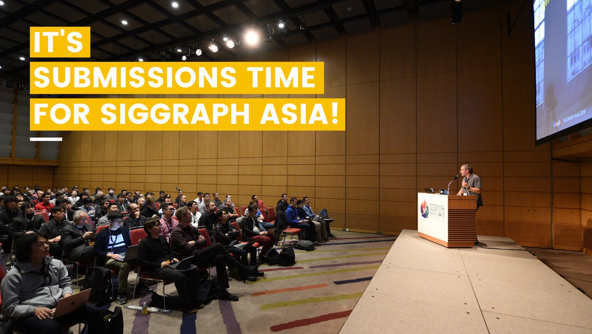 siggraphsv's tweet photo. .@SIGGRAPHAsia 2021 invites you to submit your best work and innovative ideas for the 14th #ACMSIGGRAPH Conference and Exhibition on Computer Graphics and Interactive Techniques this 14–17 December in Tokyo, Japan.
Go to: https://t.co/9D9vR1RaHp #SIGGRAPH2021 #SIGGRAPHAsia2021 https://t.co/dsatylgYR2