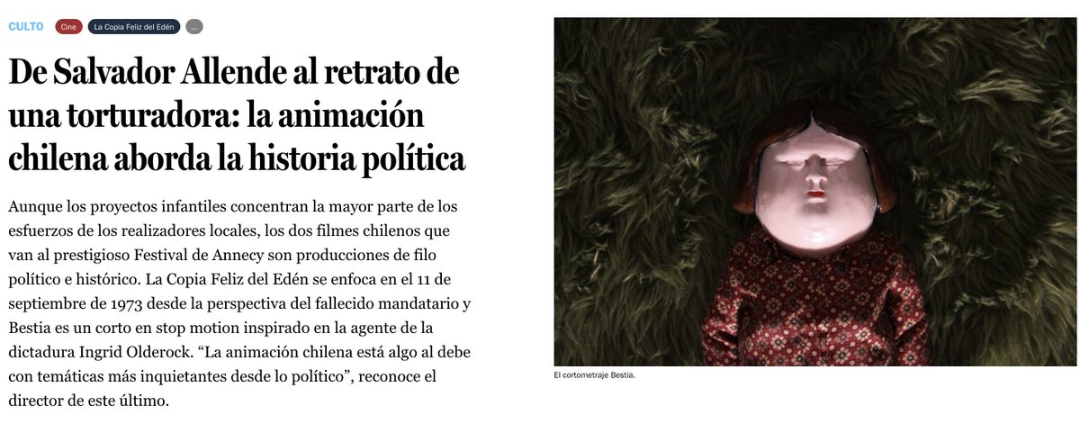 Animachi_ag's tweet photo. #bestia #bestiashortfilm #animachi #annecy #shortfilm #política #handmade #animación #animation
@annecyfestival @latercera https://t.co/2V7Z8FtACQ