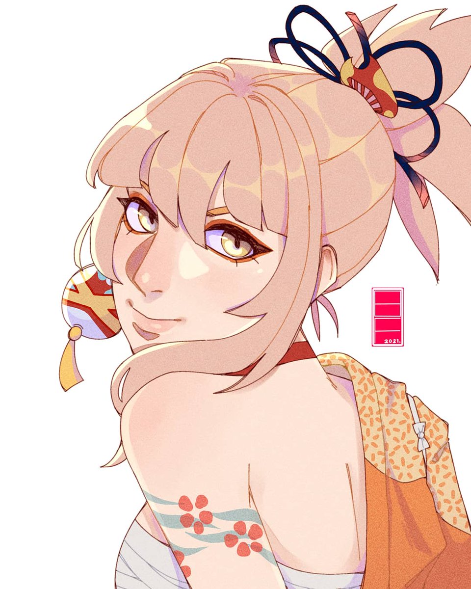 Yes I'm a #yoimiya Simp now. PLEASE PLEASE PLEASE DON'T COME AFTER KAZUHA. I NEED TO SAVE UP. I NEED YOU BOTH. #GenshinImpact #genshinimpactfanart #Yoimiyafanart