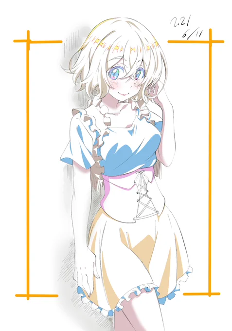 ずっとラフだった麻美ちゃん描いたよ😊
#彼女お借りします 
#かのかり 