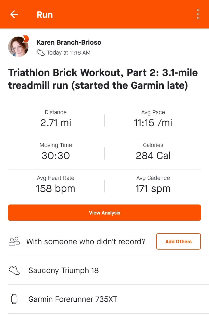 Triathlon brick workout: 900yd swim followed by a 3.1-mi run on an #OakMarrRECenter treadmill. First time I swam since the pandemic w/o a socially distanced reservation. I just showed up and walked in, mask-free. And got into the pool. I felt like I was misbehaving, somehow.