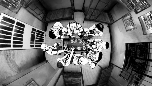 kentbye's tweet image. 30/ REEDUCATED is an immersive journalism doc collaboration w New Yorker covering the mass internment of Uyghurs in Xinjiang, China.
Uses oral history interviews of former prisoners brought to life via w 2.5D hand-drawn animation.
Powerful testimony.
#XR3