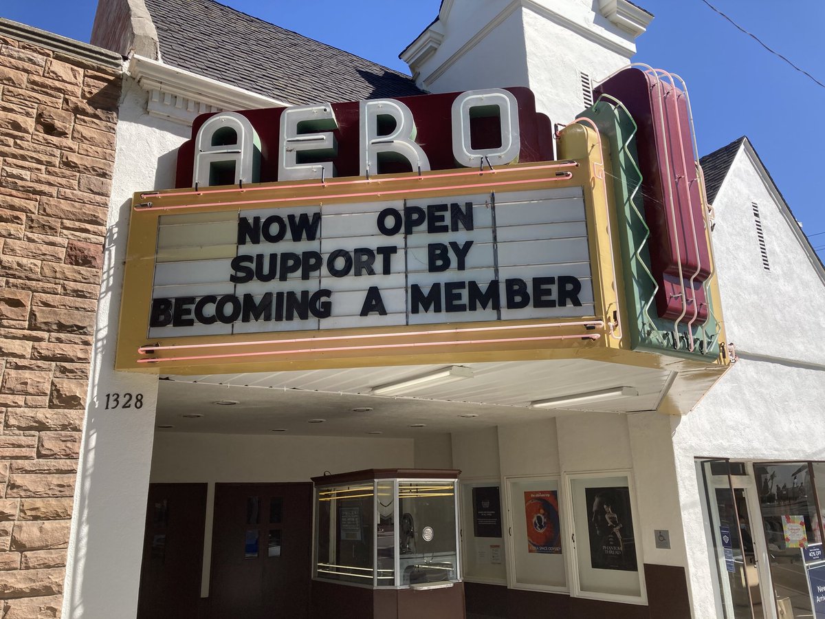 am_cinematheque's tweet image. The Aero Theatre is officially open!!! We're kicking it off tonight with a sold out sneak peak of IN THE HEIGHTS.