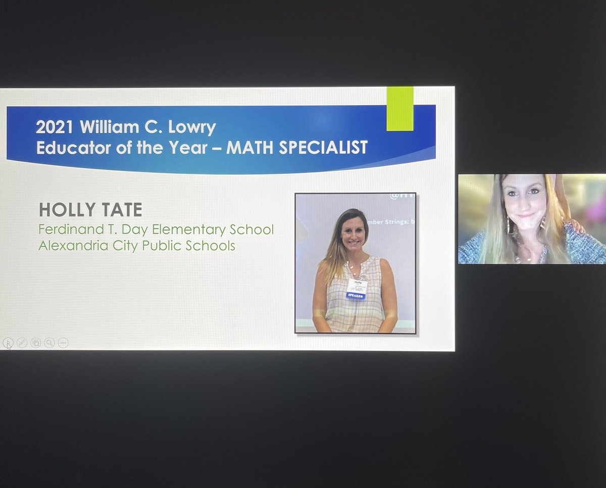 Congratulations to my VDOE Rich Math Task team member and friend, @HTmathematics !! Well deserved recognition for a brilliant mathematics educator changing lives every single day! <a href="/VCTMath/">VCTM</a> #WomenInSTEM