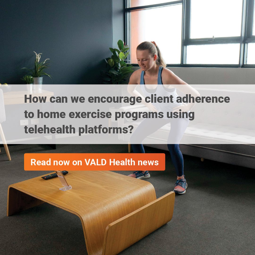 VALD_Health's tweet image. Struggle with clients adhering to their home exercise programs?

Read this article on ways practitioners are able to address this pain point, driven by changes during COVID-19.

 🔗 bit.ly/3pFPxLL