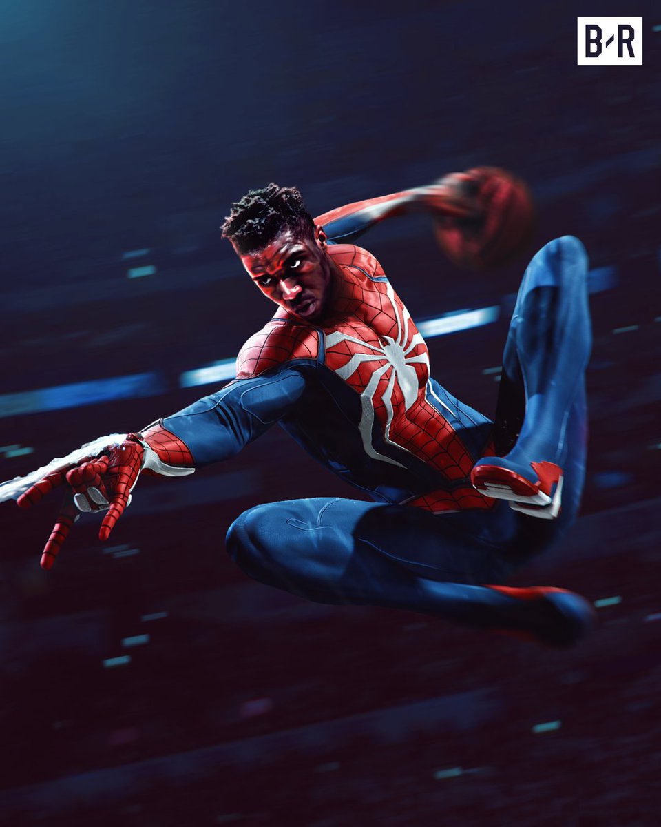 BleacherReport's tweet photo. Spida and the Jazz take a 2-0 lead on the Clippers 🕷 https://t.co/iLIPkK23SU