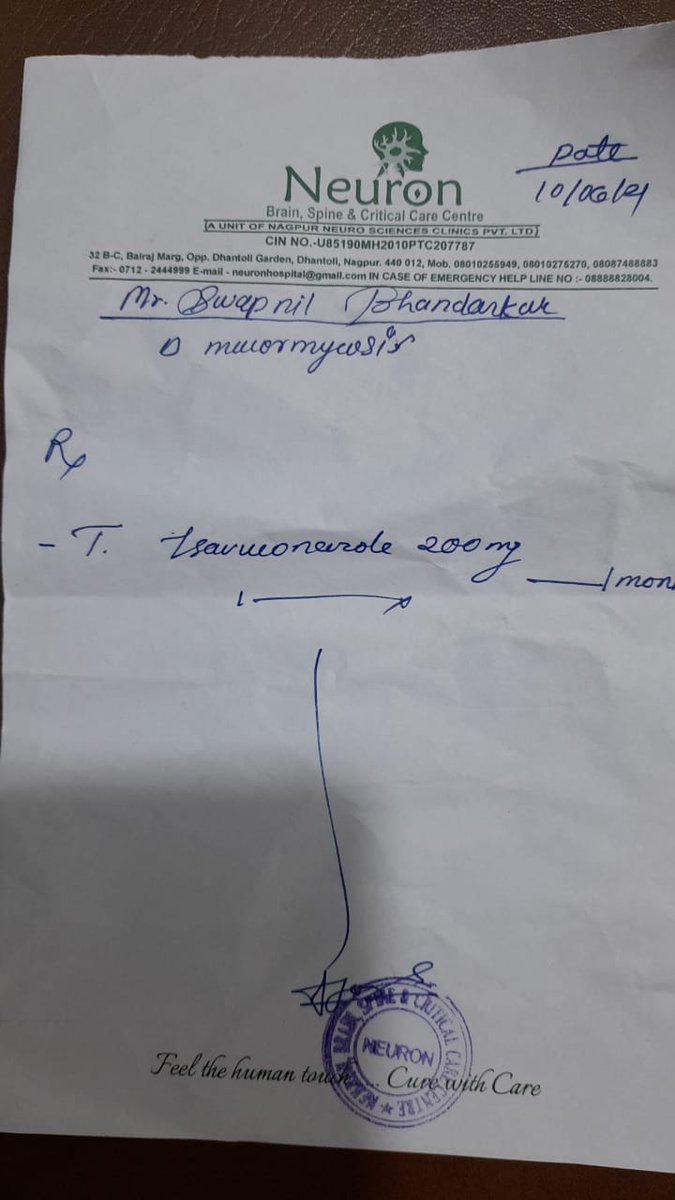 DuragkarGouri's tweet photo. @SonuSood Sir plz help...need above medicine of mucarmycosis....patient condition is critical...infection went in brain...plz contact 9422819628
Plz help sir https://t.co/HugbSJlOsC
