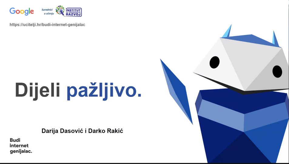ucitelji_hr's tweet photo. Prvi polaznici uspješno prolaze edukaciju #BudiInternetGenijalac organiziraju #Google i @ucitelji_hr Naučili su paziti na prevare, pažljivo dijeliti i biti dobar. Dobri su i predavači @the_darija @darko_rakic uskoro i prve diplome #BeInternetAwsome #beinternetsmart @GoogleForEdu https://t.co/UpmDFiquTA