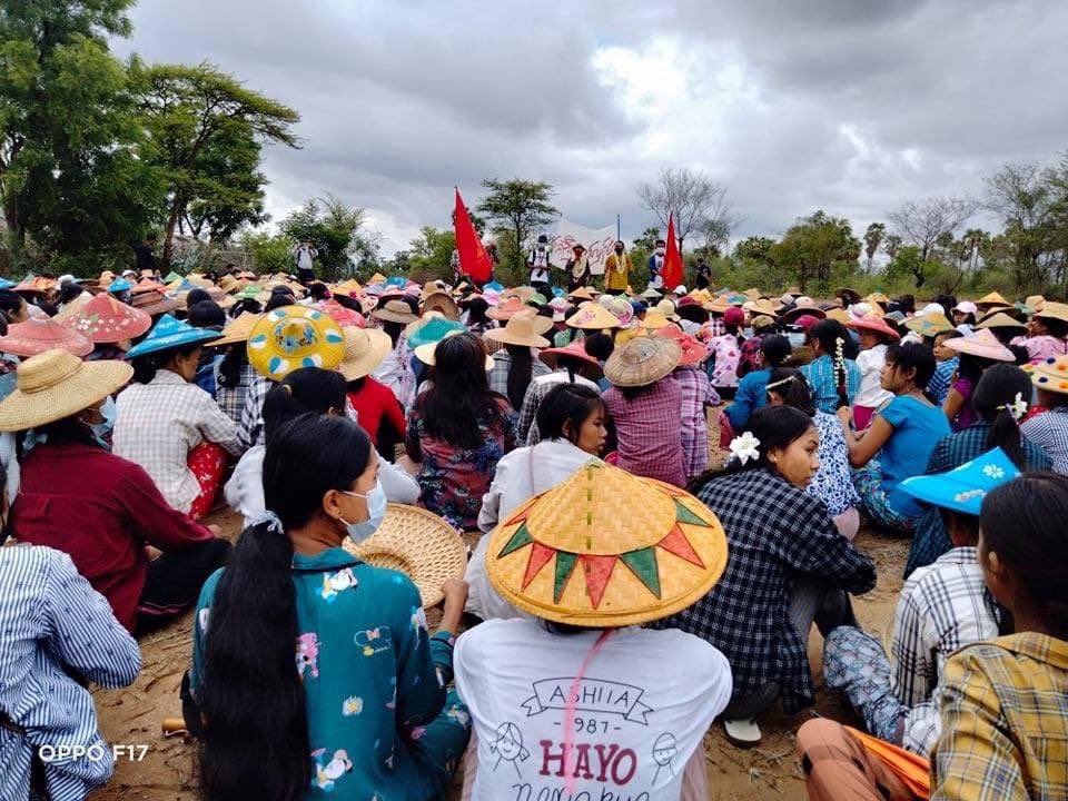 bd_willian's tweet photo. Massive General Strike against Military dictatorship in Sarlingyi, Sagaing. We keep on fighting for our freedom and justice using different techniques. #June11Coup #WhatsHappeningInMyanmar https://t.co/ZtcaQpLVJn