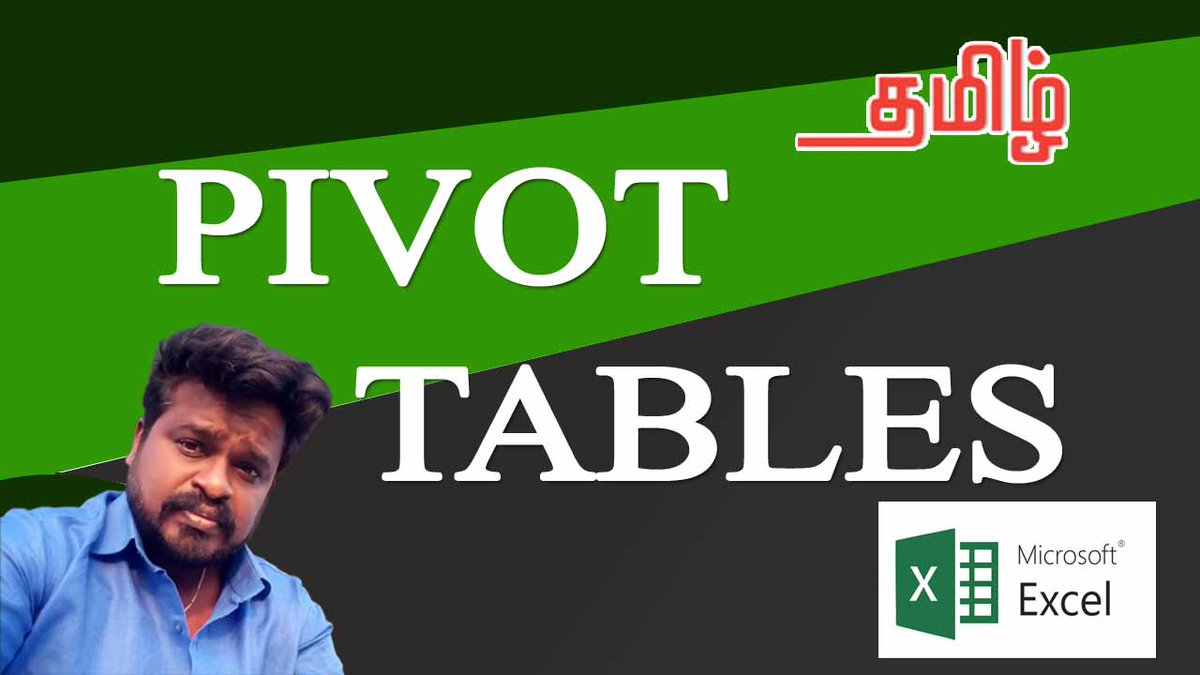 IyyamT's tweet image. #pivottable #excelpivot #pivotexcel #pivotintamil #tamilpivot #excelintamil
Pivot Table Excel Tutorial in Tamil Step by Step
youtu.be/f1Ztzhl-rYQ