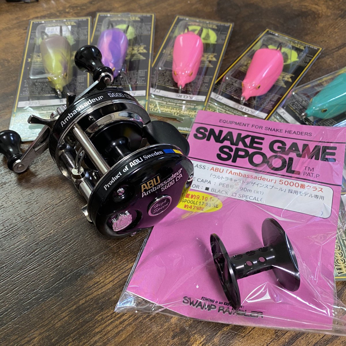 yasu_yasu__yasu's tweet photo. 追加一丁頂きました😎
#SWAMPRAMBLER
#SNAKEGAMESPOOL
#abugarcia
#ambassadeur
#5600CA
#factorytuned https://t.co/bYN9cTZYR4