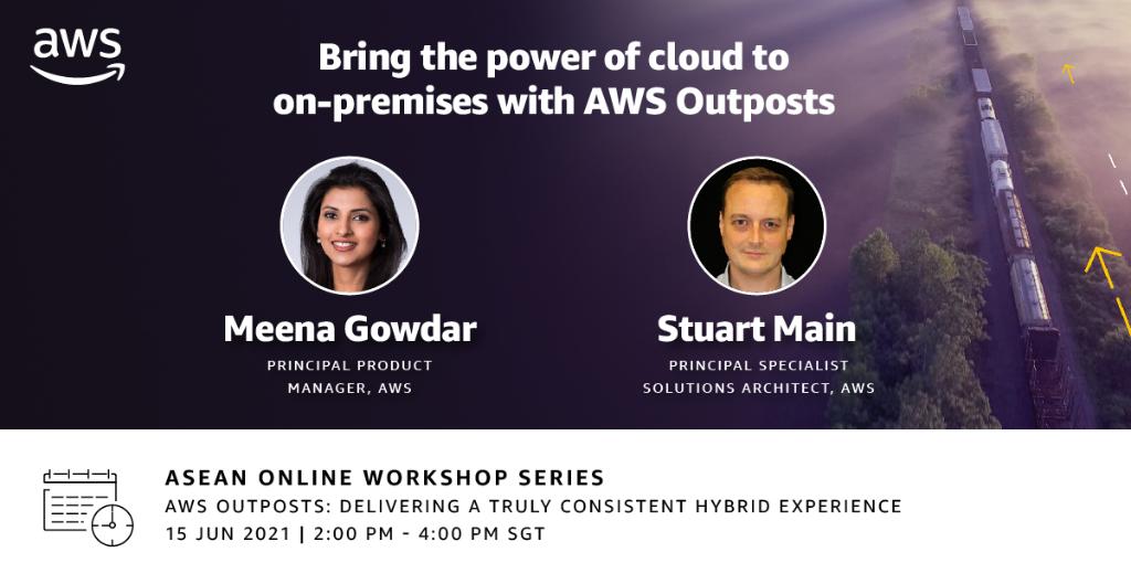AWSCloudSEAsia's tweet image. Are you interested in how to connect #AWSOutposts to your on-premises network &amp;amp; back to an #AWS region? Learn how in our ASEAN Online Workshop Series. go.aws/3inSgHM