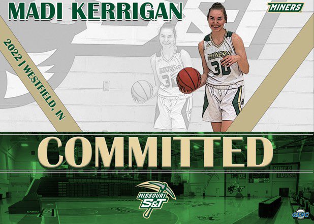 madikerrigan_'s tweet photo. So beyond excited to announce my commitment to Missouri S&amp;T!! Thank you so much to Coach Carter and Coach Van for this opportunity as well as everyone who has helped me along the way. Can’t wait to officially be a Miner!! 💚⛏ https://t.co/GbVb60l4Z7