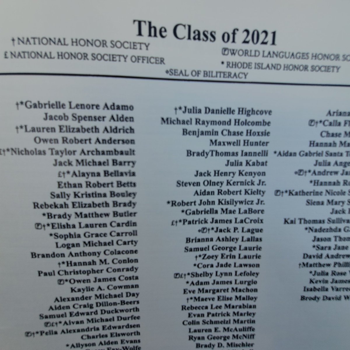 IWMS_pack's tweet image. Congratulations Paul! Graduation at Narragansett High School tonight. On to Penn College of Technology.