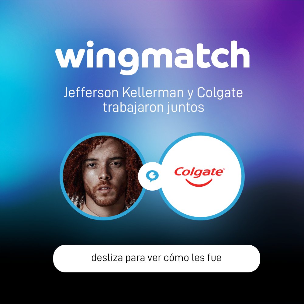 WingMan_MX's tweet photo. #Wingmatch 😎 Para recordar cada #MatchPerfecto que hemos hecho 😍
🏹 Marca: @ColgateLatam
❤️ Talento: @Jeffkellerman
💘 Campaña: #BrillaATuManera
Nosotros hacemos el match perfecto 😎 Si tú marca está lista para el siguiente paso, estamos aquí para ti 😏💥 https://t.co/wt1MropSsK