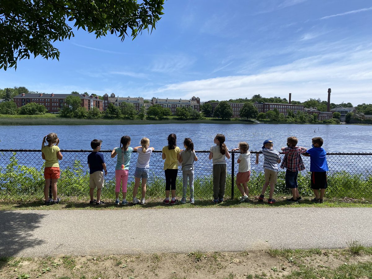 Kindergarten walking field trip to Swasey Parkway today. What a beautiful day!
