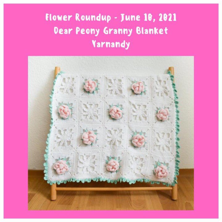 Day 10 of the FREE Crochet 🌸Flower 🌸Roundup has a new free crochet pattern, the Dear Peony Granny Blanket designed by <a href="/yarnandy/">Andrea Cretu</a> 
Stop by the roundup and get a free pdf copy of the Dear Peony Granny Blanket.
joscraftyhook.com/crochet-flower…